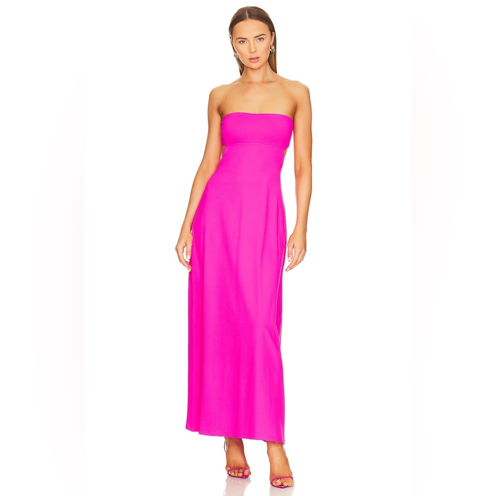 SUSANA MONACO | OPEN BACK TUBE DRESS | GLO PINK | SIZE: MEDIUM